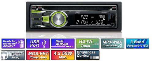 Магнитола JVC KD-R422EY Магнитола JVC KD-R422EY